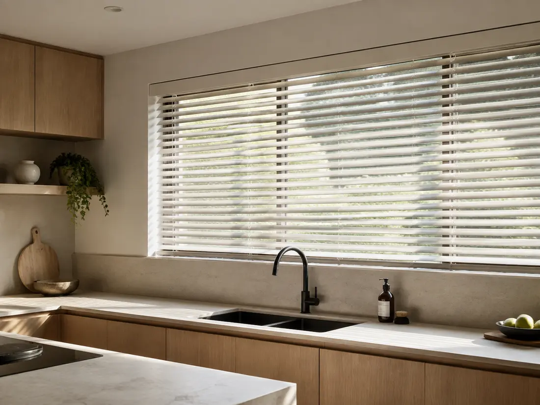 Precisely installed Venetian blinds